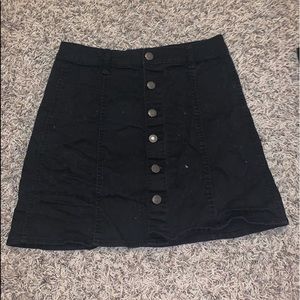 Mossimo Black Denim Skirt